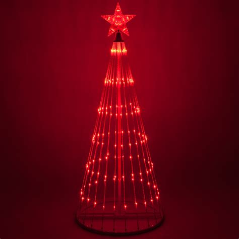 Red LED Animated Outdoor Lightshow Tree