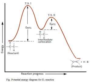 Energy Profile Diagram Of E1 Reaction