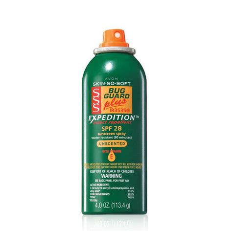 Avon Skin So Soft Bug Guard Plus IR3535® Expedition™ Aerosol Spray SPF ...