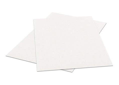 8.5" X 5.5" White Chipboard - Cardboard Medium Weight Chipboard Sheets ...