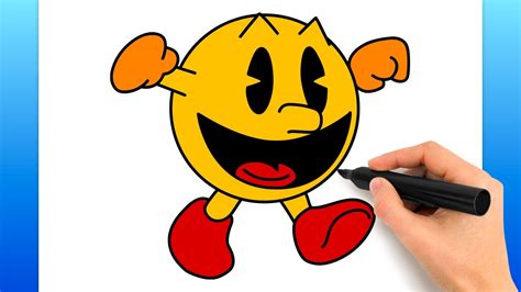 How To Draw Pac-Man (Easy Drawing Tutorial) - YouTube