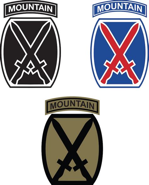 10th Mountain Division Logos Patch Digital Download - Etsy