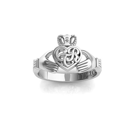 CTR Irish Claddagh Ring, Silver #163 | Celestial Ringdom