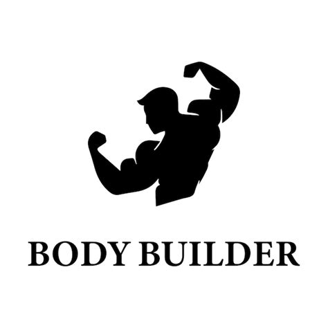 Premium Vector | Body Builder Logo Design Template