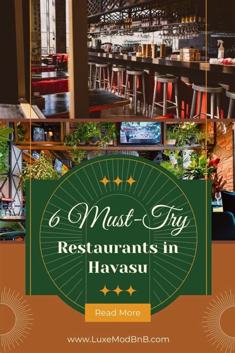 Must-Try Restaurants in Lake Havasu - LuxeMod