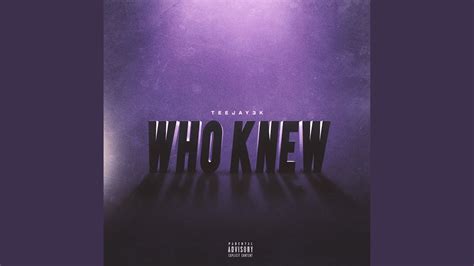 Who Knew - YouTube