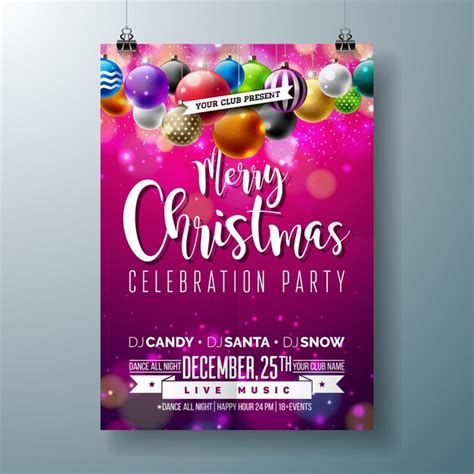 Premium Vector | Merry christmas party