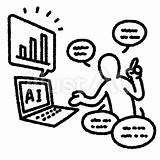 シンプル人物 AIにアシストしてもらう人イラスト  No 23174987｜無料イラスト・フリー素材なら「イラストAC」 sketch template