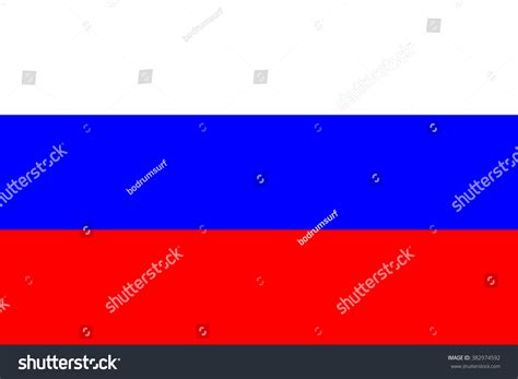 Vector Russian Flag Stock Vector (Royalty Free) 382974592 | Shutterstock