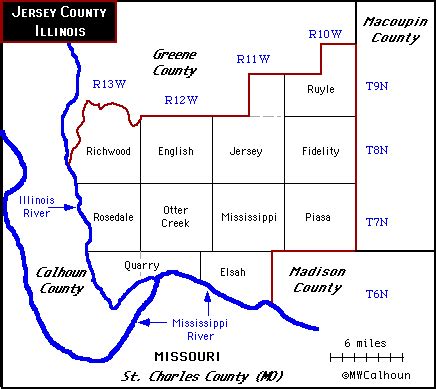 Townships - Jersey County, IL, USA