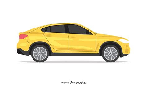 Yellow Car Vector Vector Download