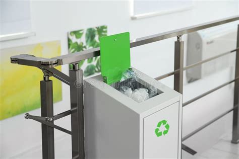 Metal Bin with Garbage. Waste Recycling Stock Image - Image of reduce ...