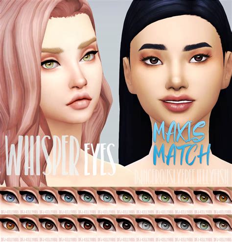 SIMS 4 MAXIS MATCH WHISPER EYES | The Sims Book