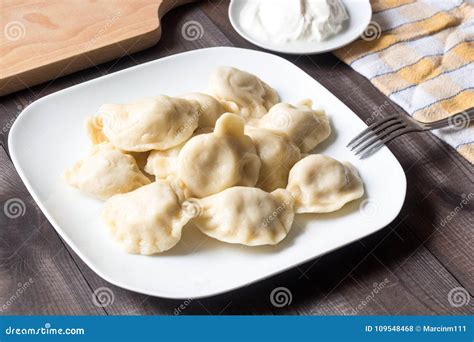 Traditional Polish Dumplings Stock Photo - Image of chia, cuisine ...