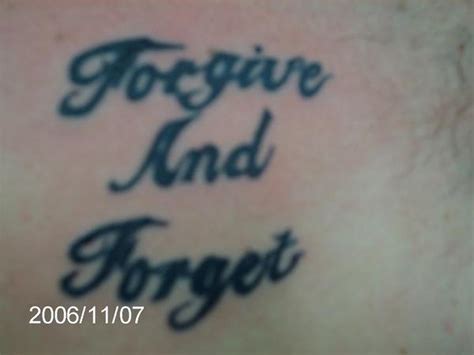 Forgive and Forget Tattoo by Imadevice on DeviantArt