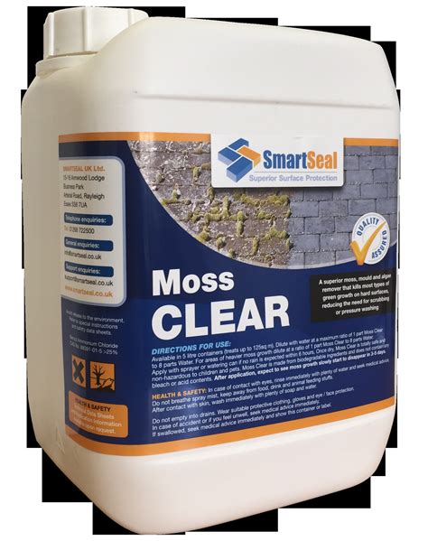 Powerful Moss Remover concentrate for driveways, patios, decking and roofs - Smartseal