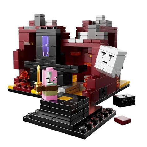 LEGO Minecraft Micro World: The Nether 21106 Ghast Zombie Pigman Biomes ...