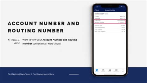 Routing Number | First National Bank Texas - First Convenience Bank