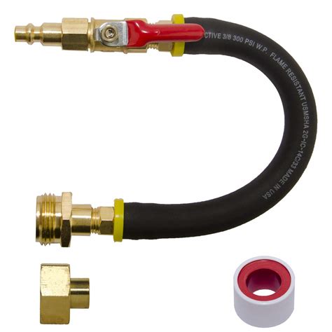 RV Winterizing kit&Sprinkler Blowout Adapter with shut off valve: Air compressor Quick-Connect ...