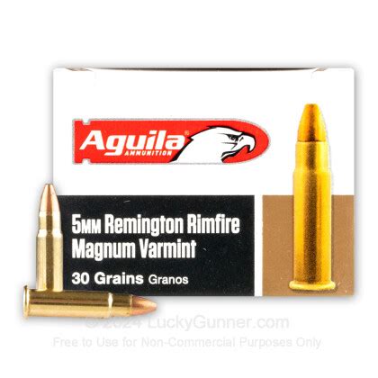 Cheap 5mm Rem Mag Ammo For Sale - 30 Grain JHP Ammunition in Stock by Aguila - 50 Rounds