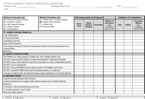 30+ Professional Competency Checklist Templates [in WORD & PDF] - Day To Day Email