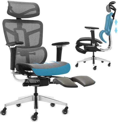Buy SAMOFU Ergonomic Office Chair with Foot Rest, High Back Desk Chair with 3D Adjustable ...