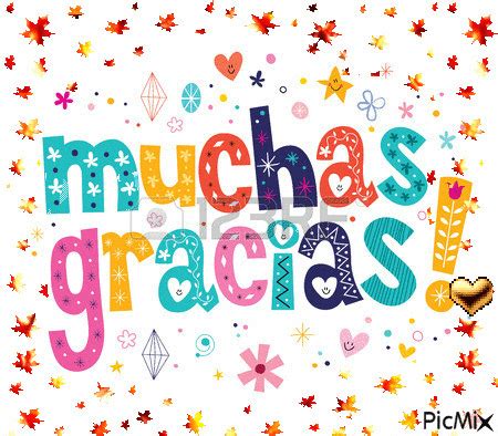 Muchas Gracias! - GIF animé gratuit - PicMix