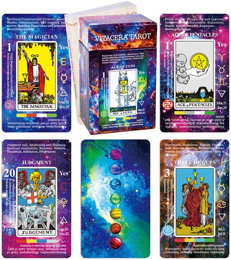 Buy Tarot Cards for Beginners , Card Deck with Guidebook, Keywords, Yes ...