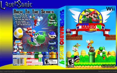 Super Mario Bros. 4 Wii Box Art Cover by LaserSonic1029