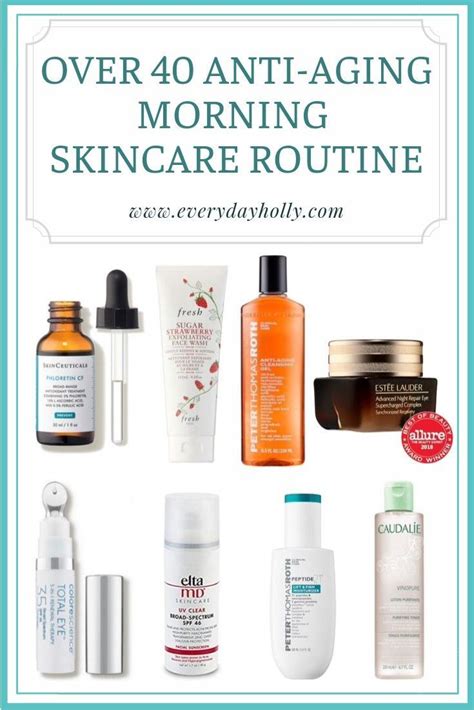 Over 40 Anti-aging Skincare Routine - these are all products I use and love. This… | Anti aging ...