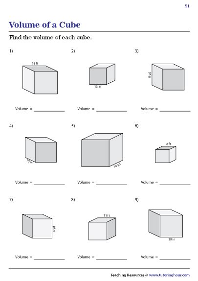 Volume Of Cube And Rectangular Prism Worksheet Pdf - img-befuddle