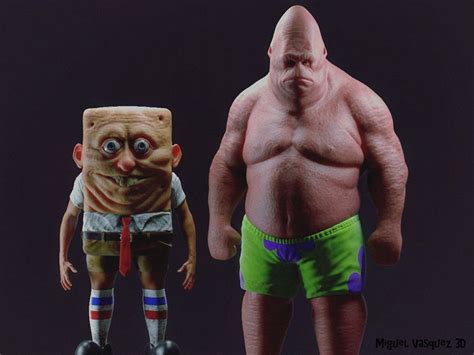 Artist Sculpts SpongeBob As A Human, Creating Stuff Of Nightmares | HuffPost