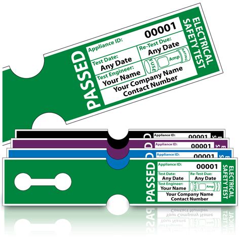 Personalised Tuff Tag Passed PAT Test Labels | Pat Labels Online