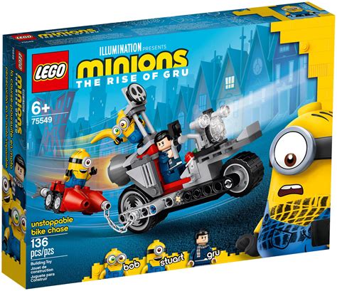 LEGO Minions 75549 pas cher, La course-poursuite en moto