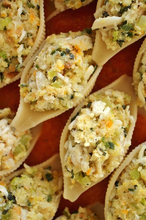 Crab Stuffed Shells with Orange-Scented Tomato Sauce | Mission Food Adventure