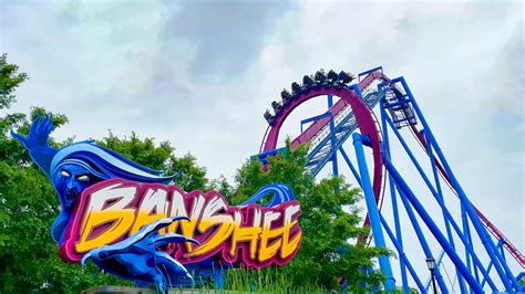 Let's Ride Banshee at Kings Island! Front Seat Roller Coaster POV! - YouTube