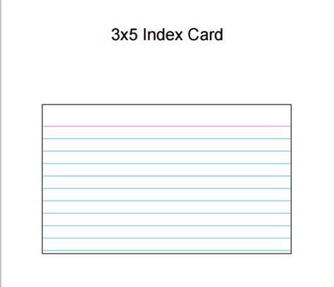 FREE 9+ Index Card Templates in PDF | Excel