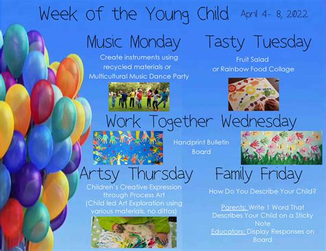 Week Of The Young Child 2024 Activities