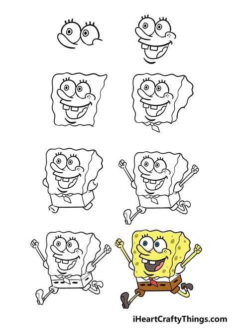 Spongebob Squarepants Easy Drawings Step by Step - Johnson Acom1978