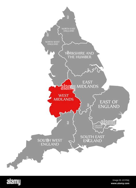 West midlands uk map hi-res stock photography and images - Alamy