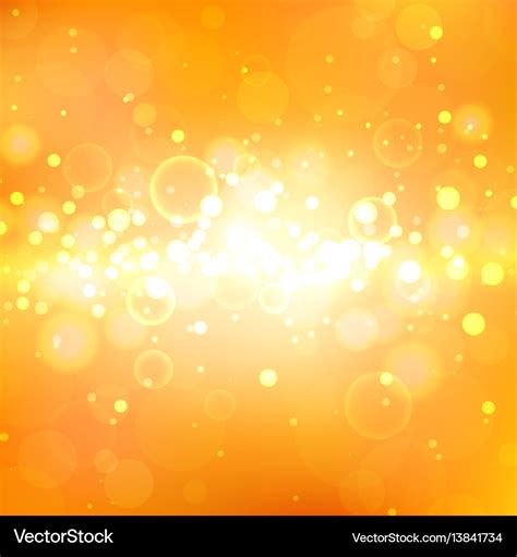 Shining orange background with light effects Vector Image