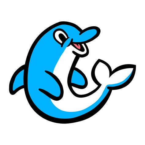 Dolphin cartoon illustration 544713 Vector Art at Vecteezy