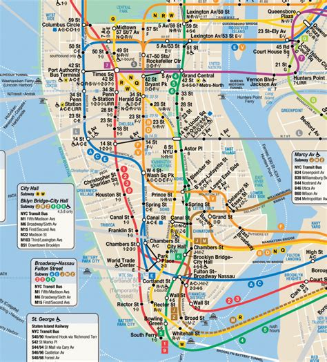 Printable Manhattan Subway Map