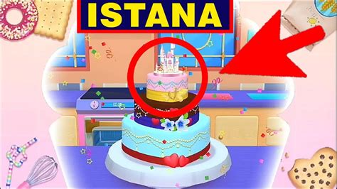 Permainan Barbie memasak kue ulang tahun. kue istana Barbie - YouTube