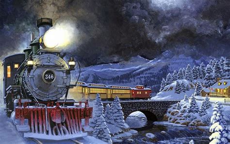 Train Christmas Wallpapers - 4k, HD Train Christmas Backgrounds on WallpaperBat