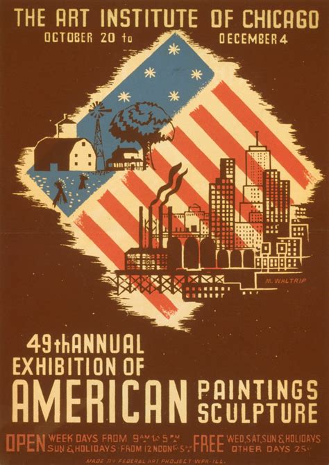 Vintage American Paintings Poster Free Stock Photo - Public Domain Pictures