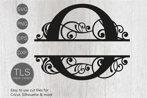 Letter O Split Monogram SVG, Split Monogram SVG, Letter O cricut By TLSDigitalDesigns ...