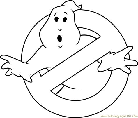 Ghostbusters Logo Coloring Page - Free Ghostbusters Coloring Pages ...