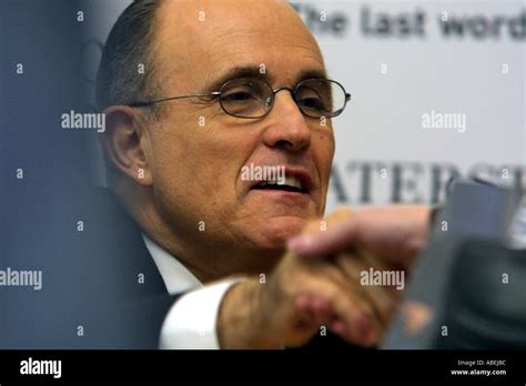 Rudi Giuliani former of New York City at a book signing event in Manchester UK Stock Photo - Alamy
