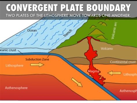 Convergent Boundary Diagram